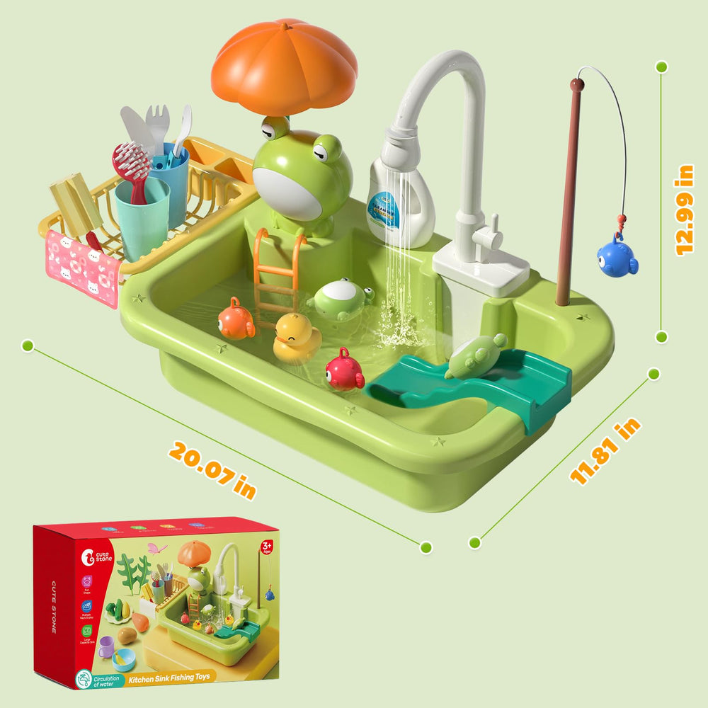 CUTE STONE Durable ABS plastic keeps play safe and long-lasting