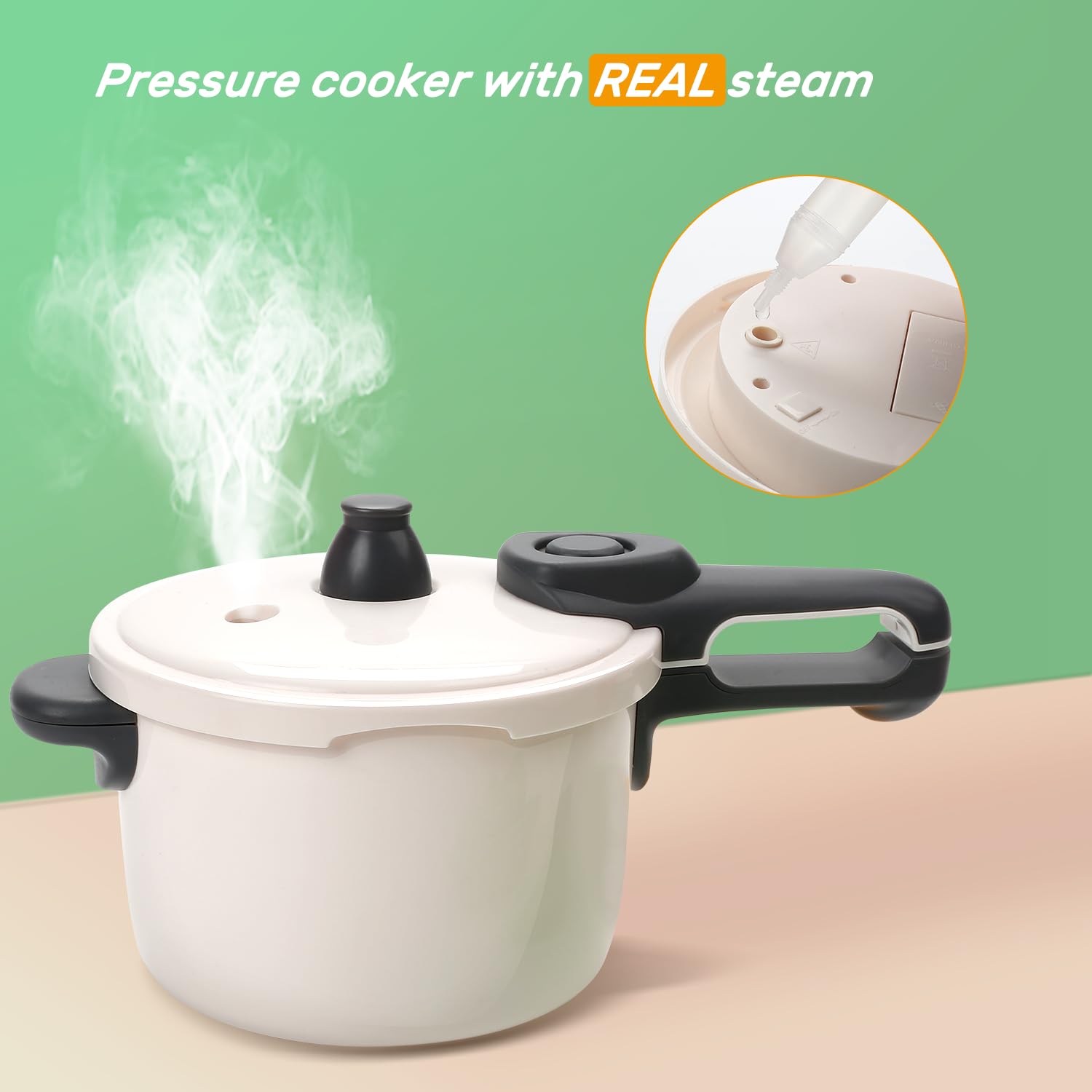 CUTE STONE simulation kettle with pull-out spout adds real-life fun.