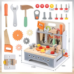 Cute Stone safe wooden toy with water-based paint for years of imaginative play.