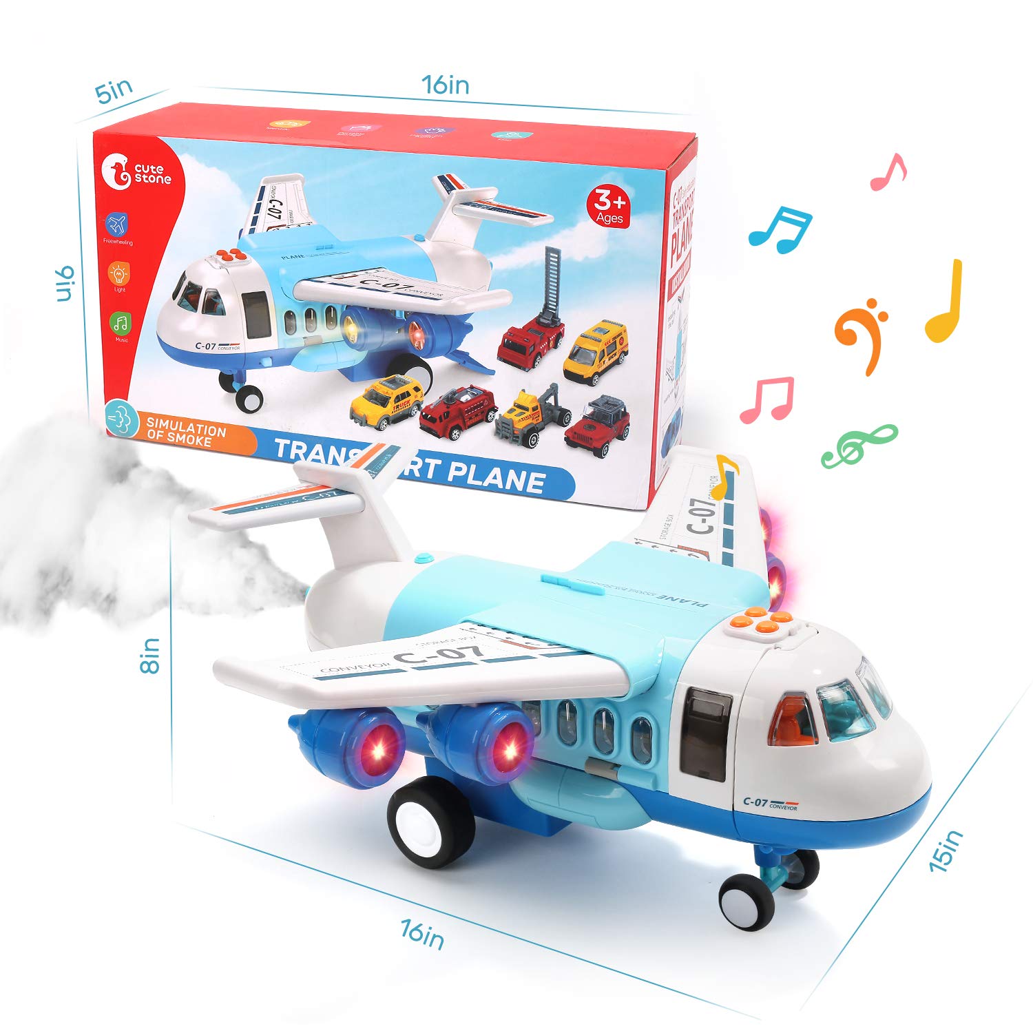 CUTE STONE friction-powered push-and-go action for active play