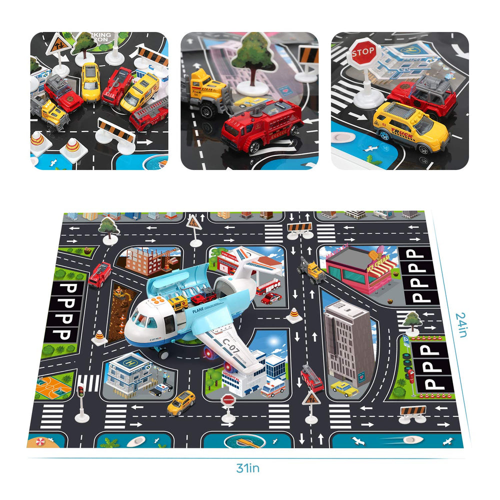 CUTE STONE complete set with vehicles and city map for role play