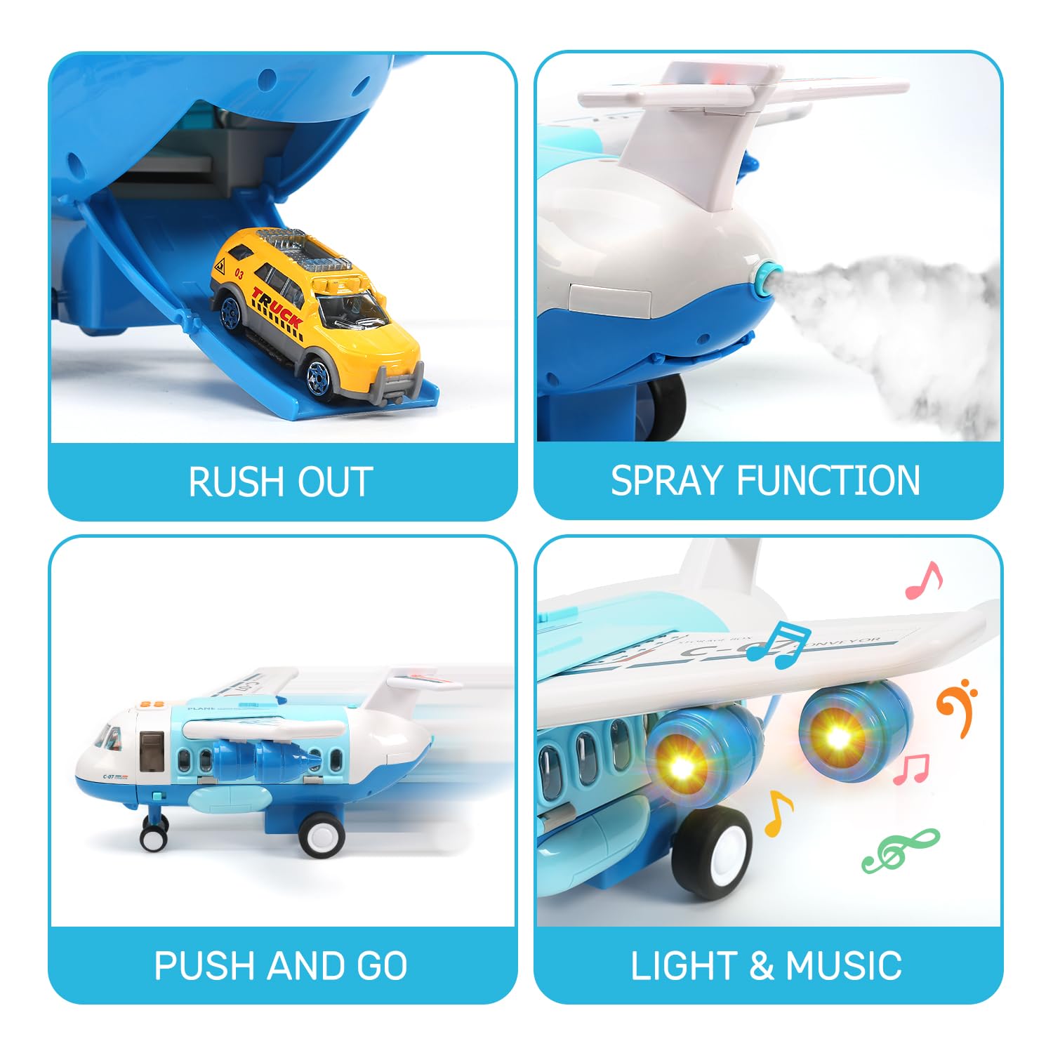 CUTE STONE airplane smoke effect adds lifelike jet atmosphere