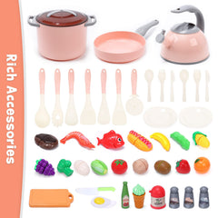 CUTE STONE canned goods add variety to imaginative kitchen play.