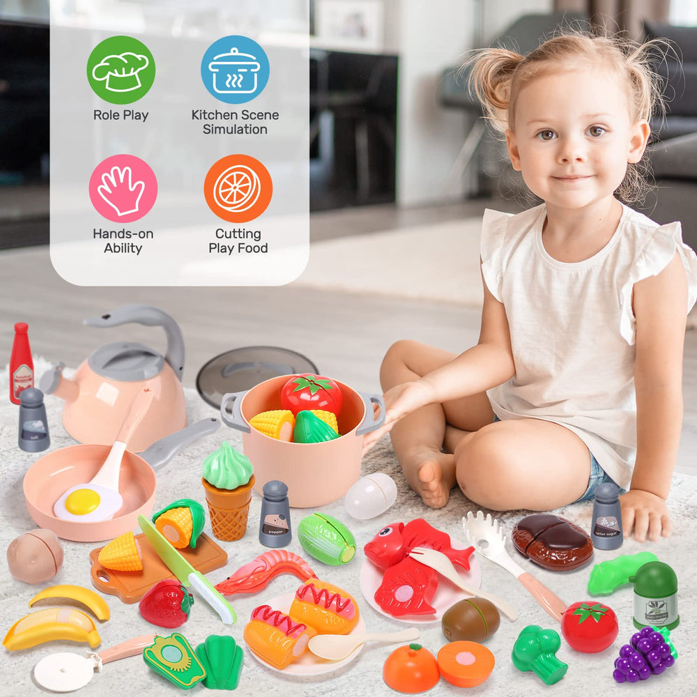 CUTE STONE plates and dishes promote sharing and role-play dining experiences.