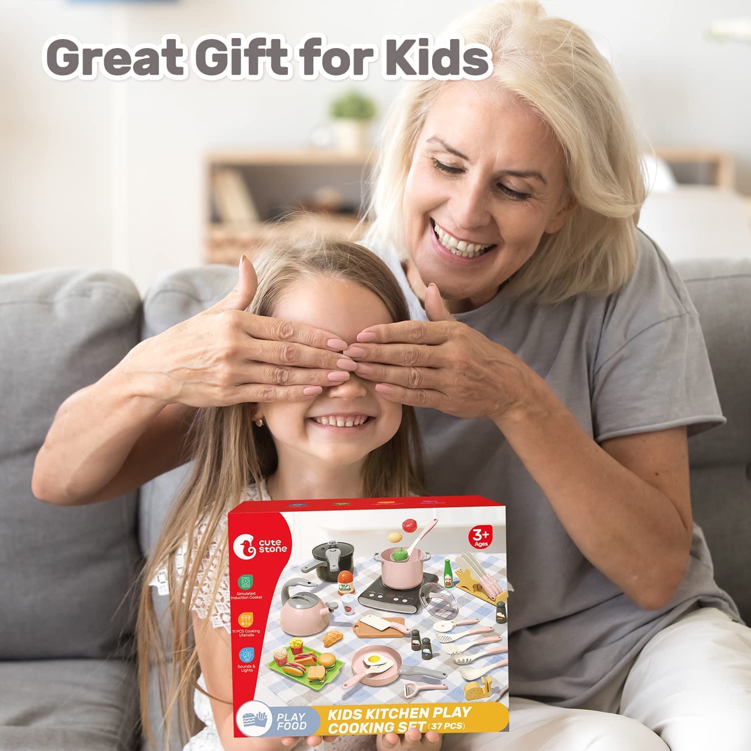 Cute Stone toy knives set to spark safe pretend slicing play
