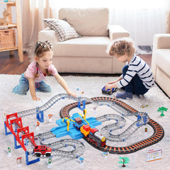 CUTE STONE train set bridge enabling elevated layouts for stories