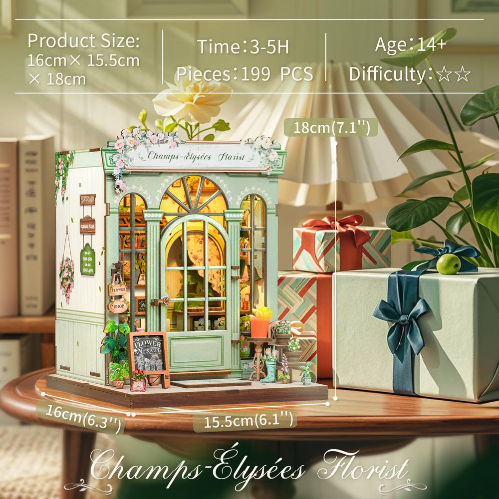 CUTEBEE Book Nook Kit assembly helps you craft a tiny world with calming focus.