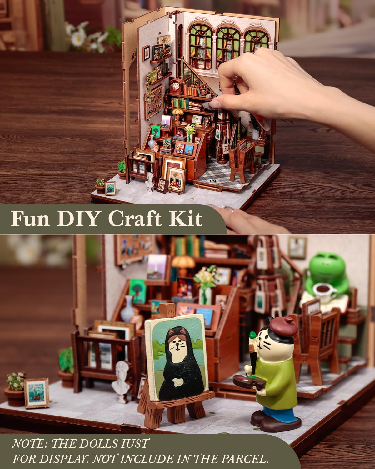 CUTEBEE Book Nook Kit – perfect desk piece for shelf or countertop display