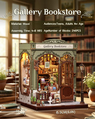 CUTEBEE Book Nook Kit shows meticulous architecture for display-worthy mini scenes.
