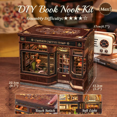 CUTEBEE Book Nook Kit hands on assembly for creativity and focus.