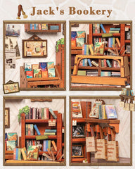 CUTEBEE Book Nook Kit DIY process with tools supports mindful crafting