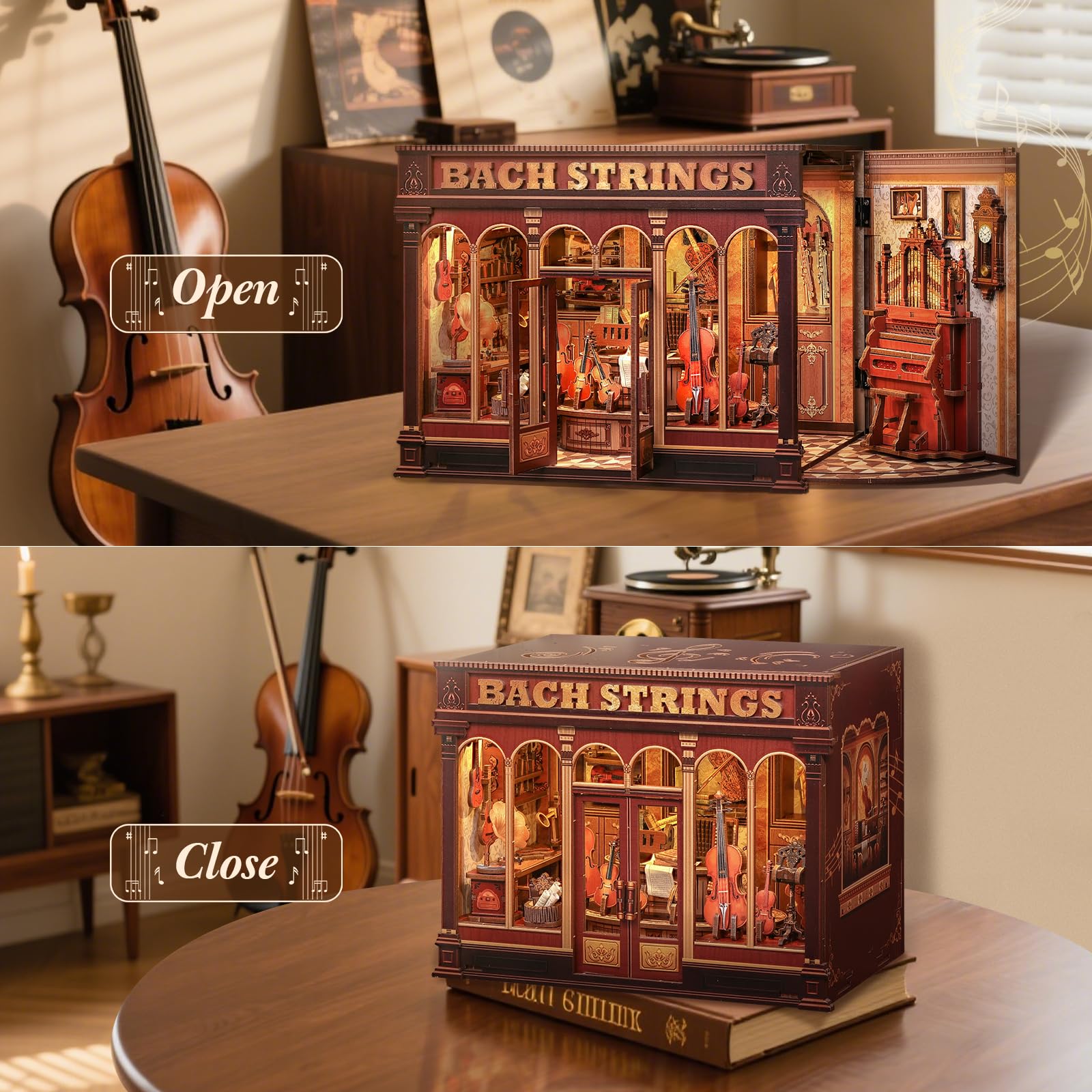 CUTEBEE Book Nook Kit family craft time, a shared building activity.