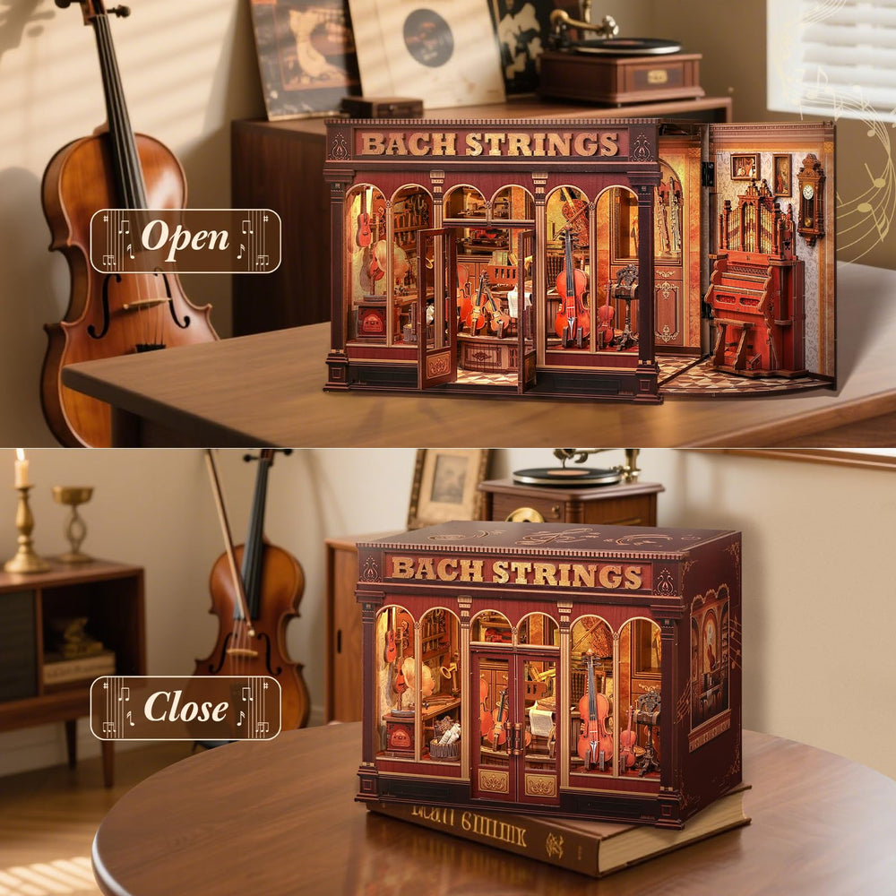 CUTEBEE Book Nook Kit family craft time, a shared building activity.