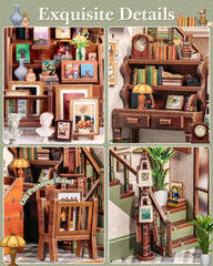 CUTEBEE Book Nook Kit – glow with light, enriching room ambiance