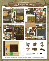 CUTEBEE Book Nook Kit miniature rooms showcase fantasy plant shop vibes.