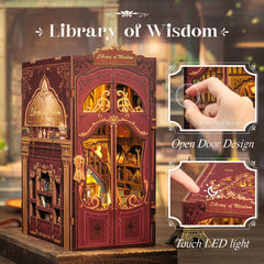 CUTEBEE Book Nook Kit night-scene adds ambiance to spaces.
