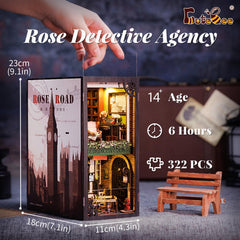 Cutebee Book Nook Kit on-shelf display elevates home decor and storytelling.