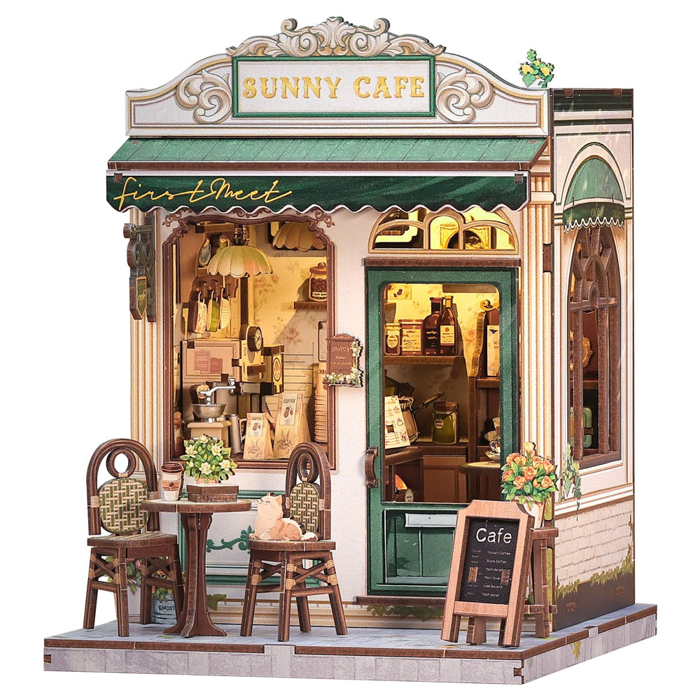 CUTEBEE Book Nook Sunny Cafe exterior invites cozy reading moments