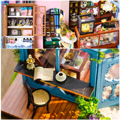 CUTEBEE Dollhouse assembly kit with precise parts for satisfying DIY