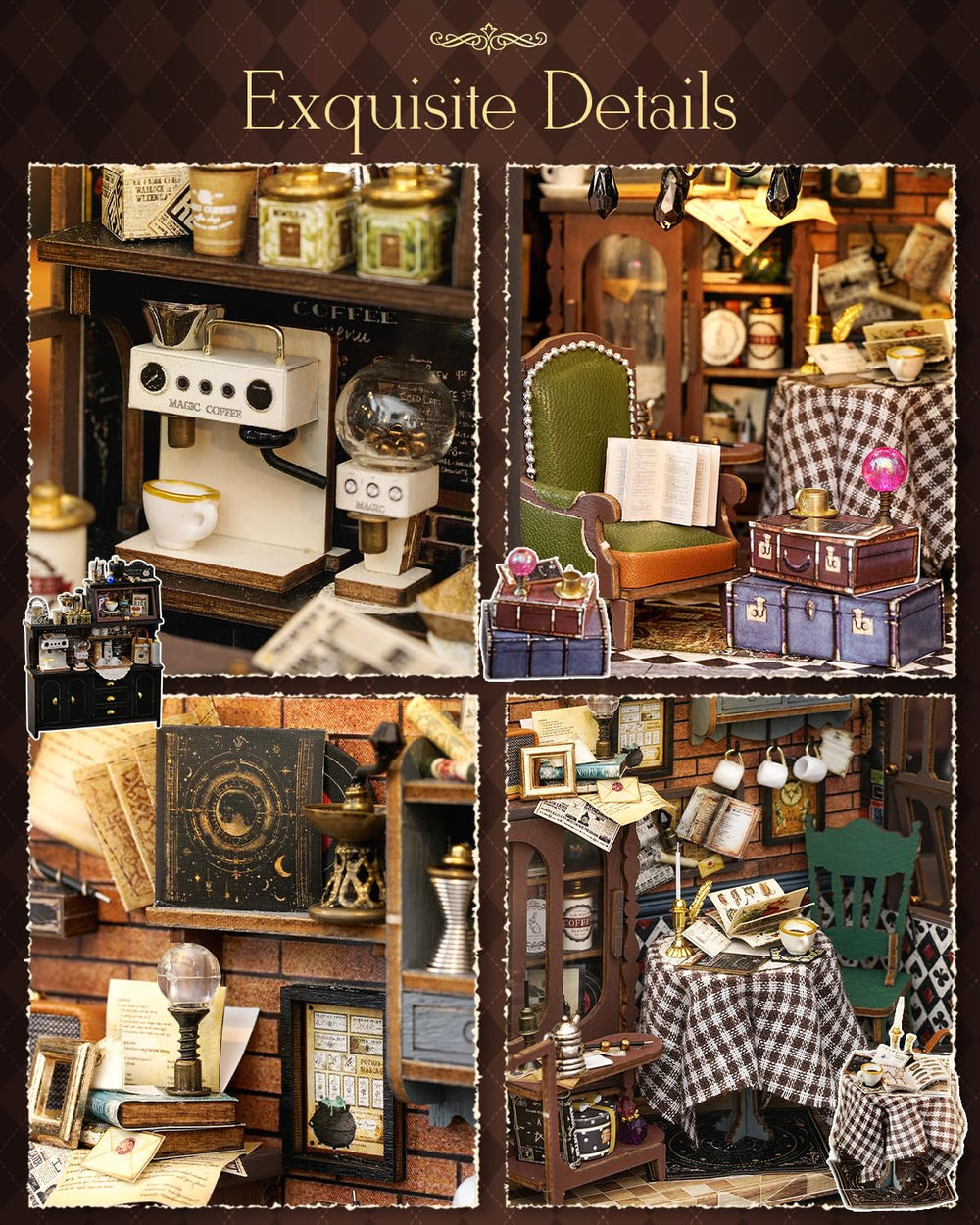 CUTEBEE dollhouse English instruction manual—clear steps for smooth assembly.