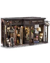 CUTEBEE dollhouse miniature parts kit—precise wood pieces for satisfying DIY assembly.