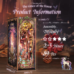 Cutebee forest mushrooms scene adds aroma-inspired charm to desk or shelf.
