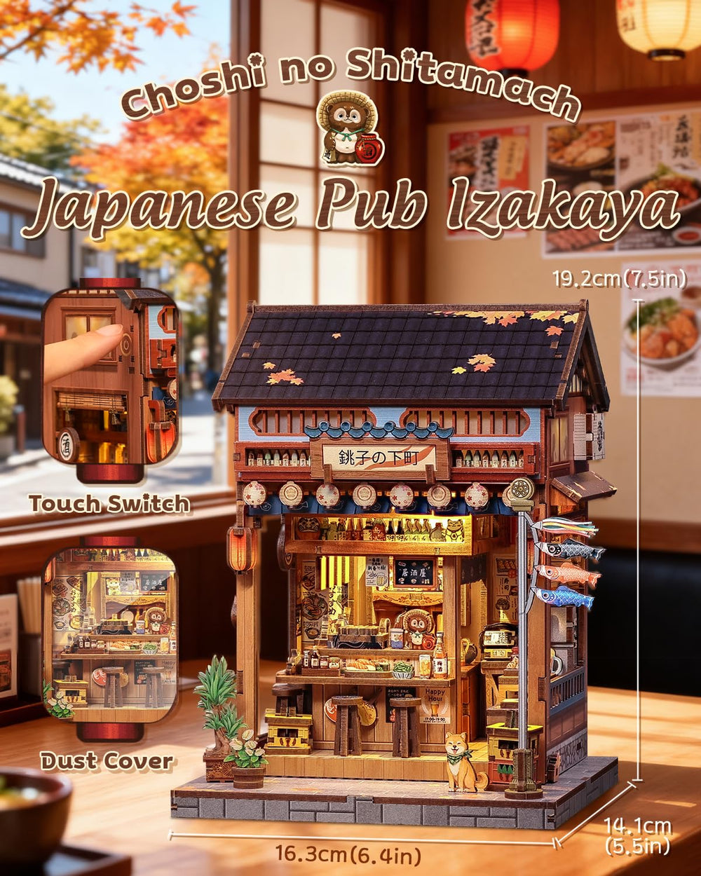 CUTEBEE Izakaya LED light – warm glow to illuminate miniature