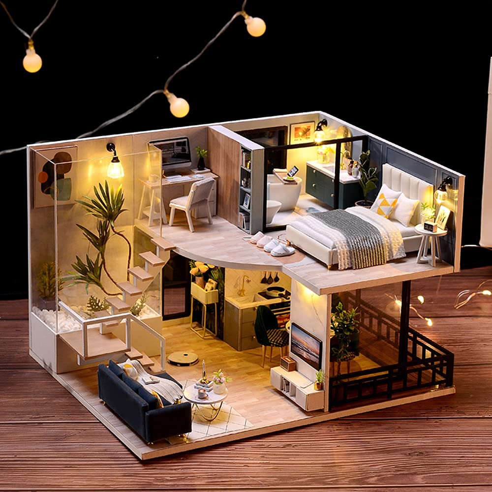CUTEBEE miniature room scene demonstrates versatile decorating possibilities.