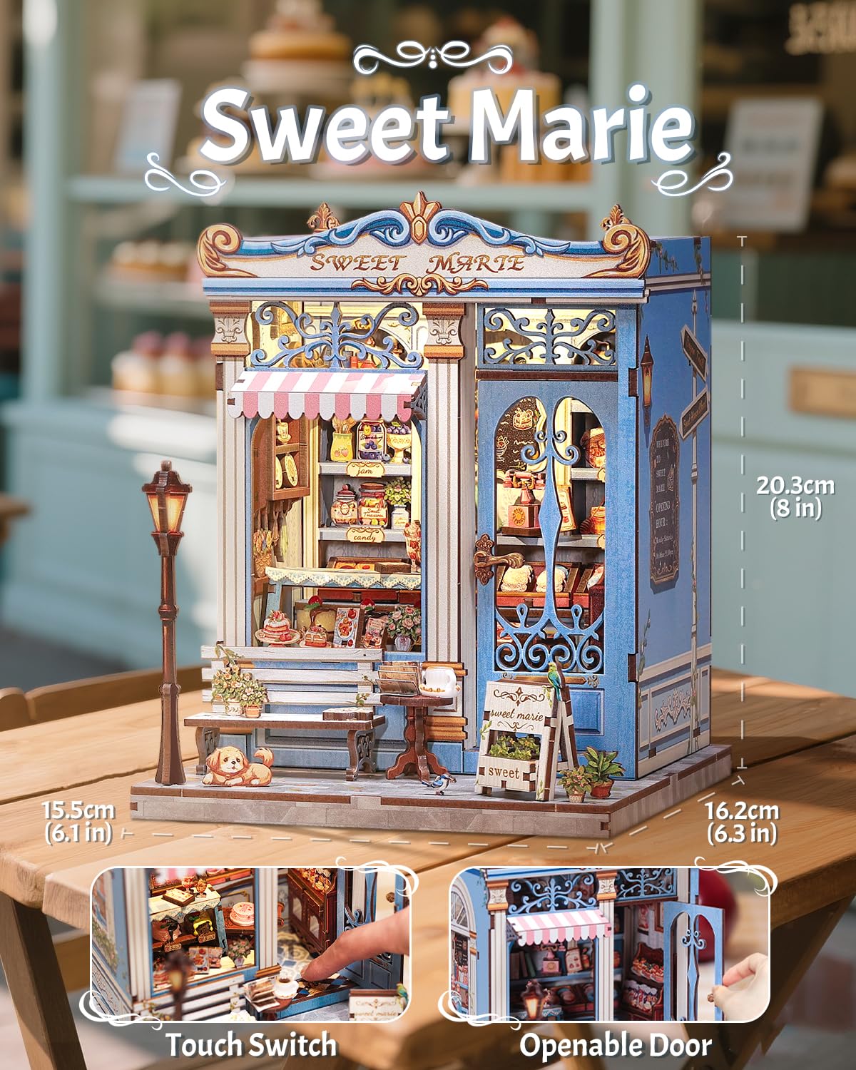 CUTEBEE Sweet Marie detailed cabinet view enhances miniature display collection