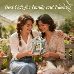 CUTEBEE Windsor Flower House assembly pieces guide hands-on crafting experience