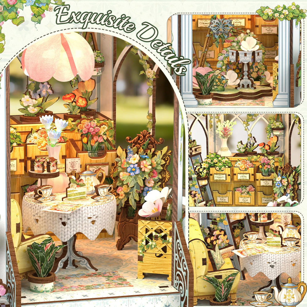 CUTEBEE Windsor Flower House tea set adds European charm to scenes