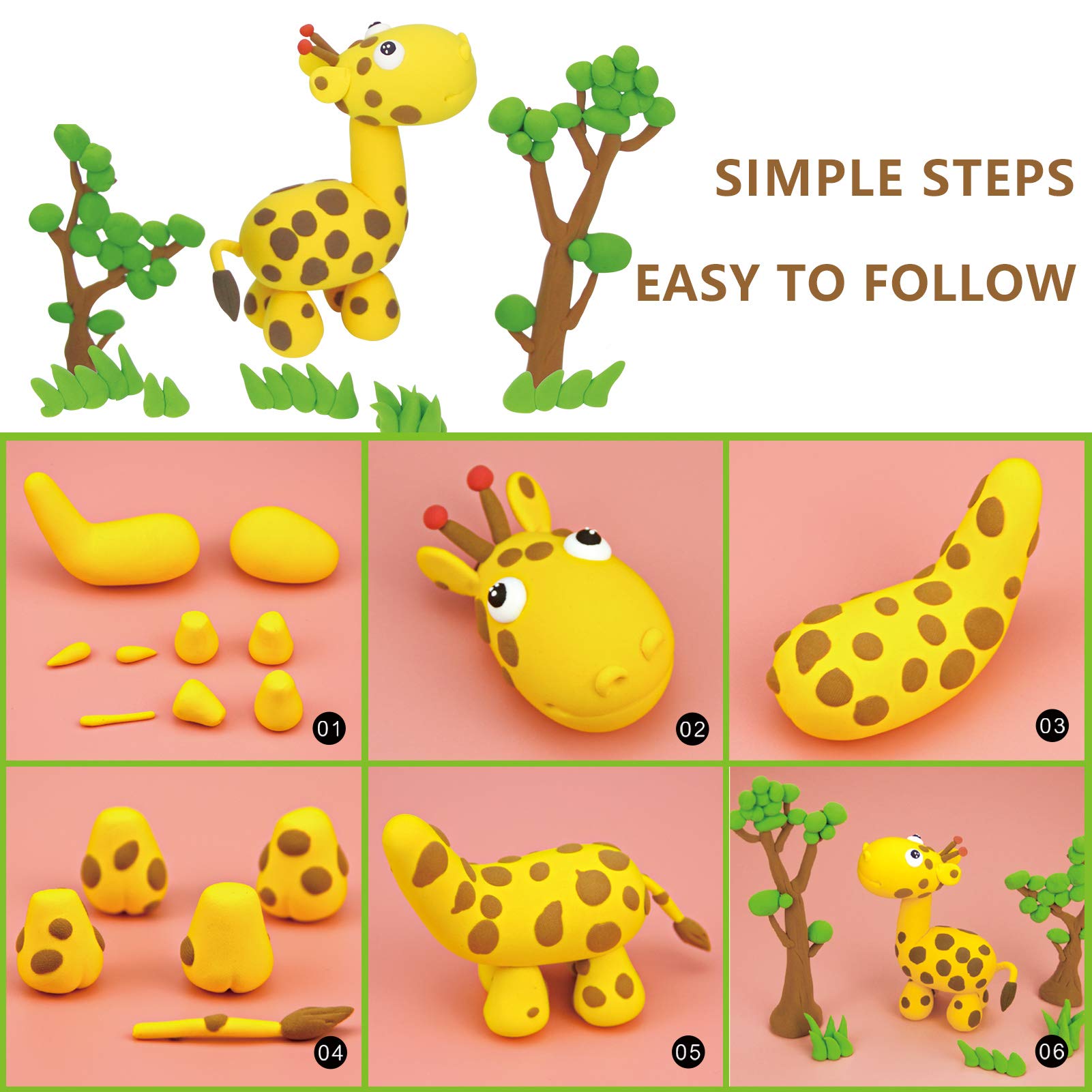Cutedeer colorful box display shows hues and mixing possibilities.