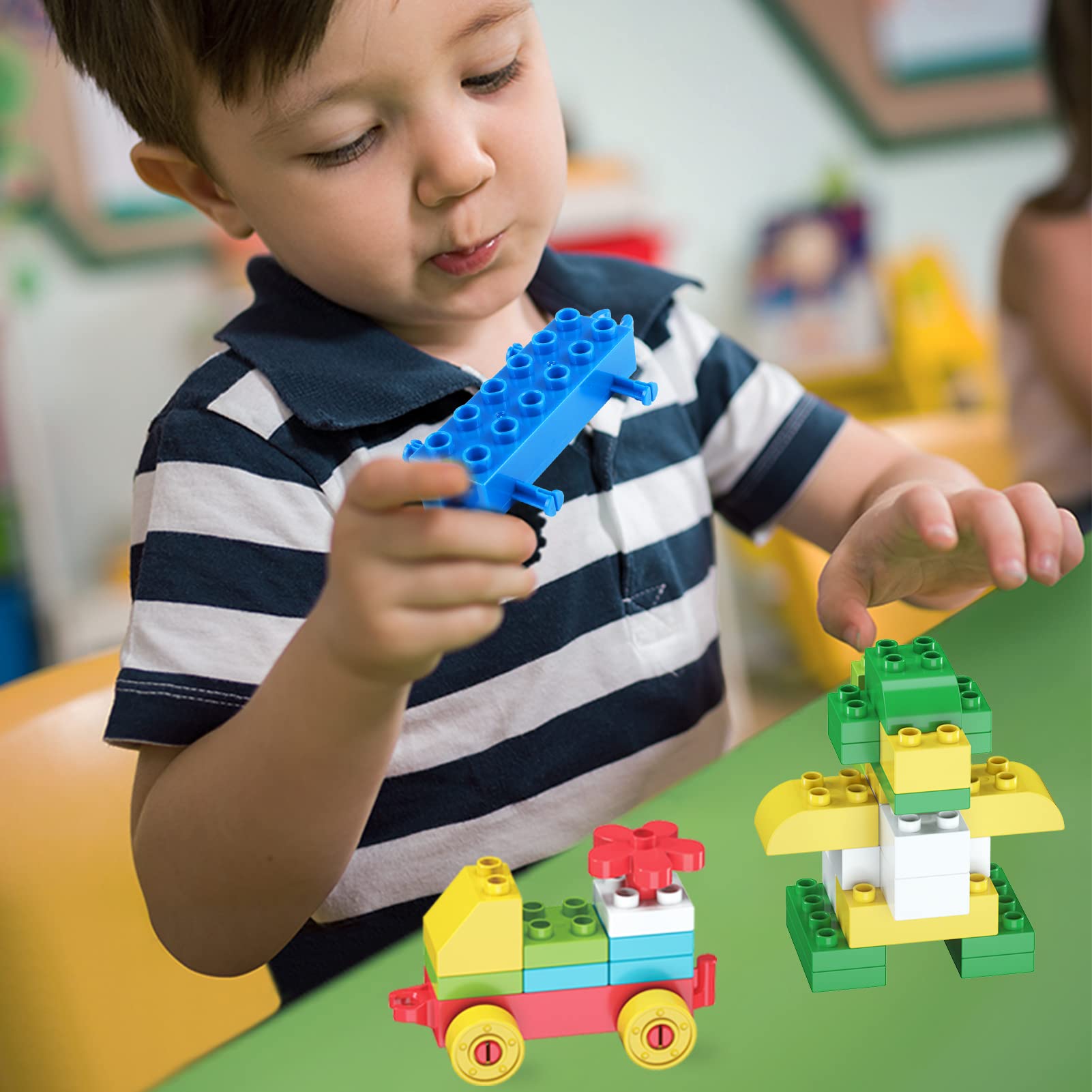 Cutedeer non-toxic blocks prioritize safety while encouraging hands-on building.