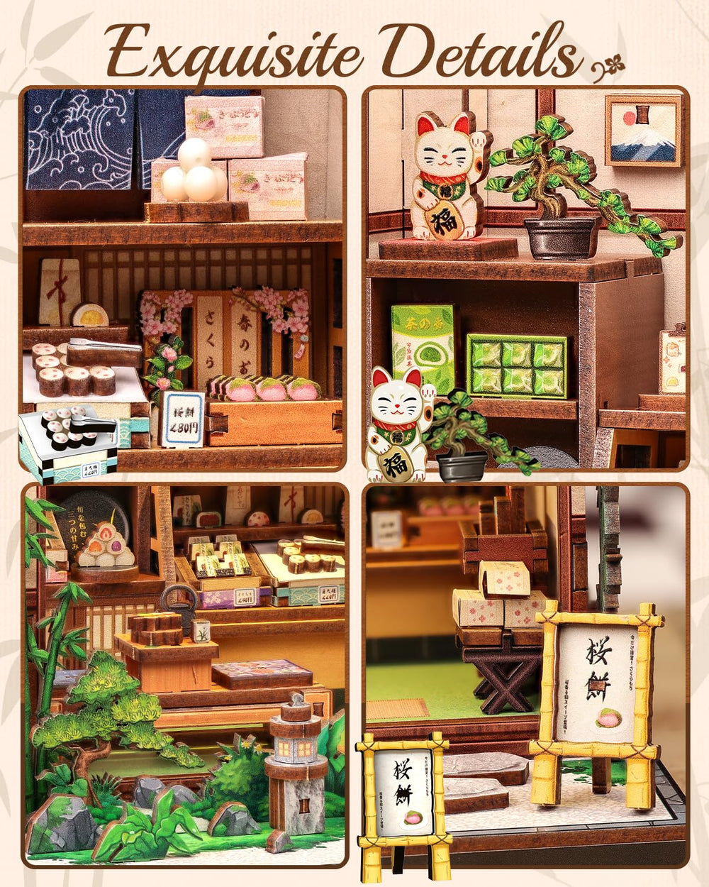 Cutefun Book Nook 3D Puzzle Pieces capture the satisfying assembly process
