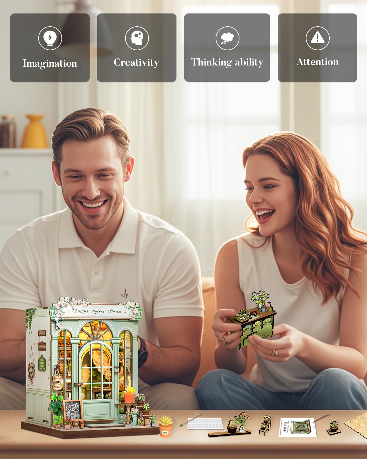 Gift-ready Cutefun Book Nook packaging suitable for gifting.