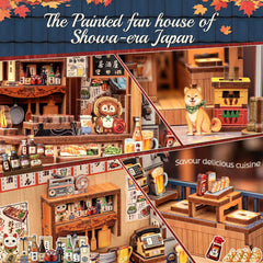 Cutefun Izakaya Book Nook includes 218-piece puzzle and lighting kit.