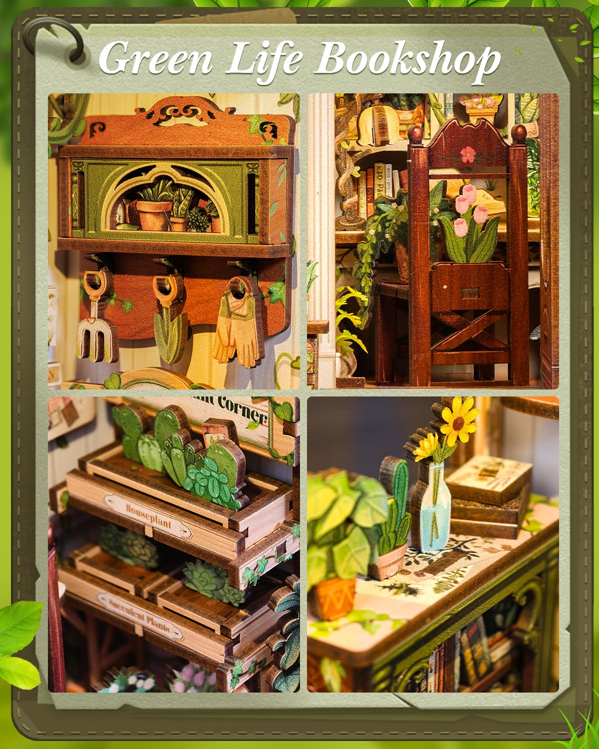 Cutefun Book Nook battery box and wiring simplify lighting setup