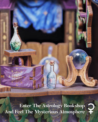 Cutefun Book Nook Kit crystal ball detail adds mystique