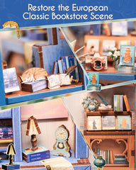 Cutefun Book Nook Kit dust-proof sheet protects display during setup.