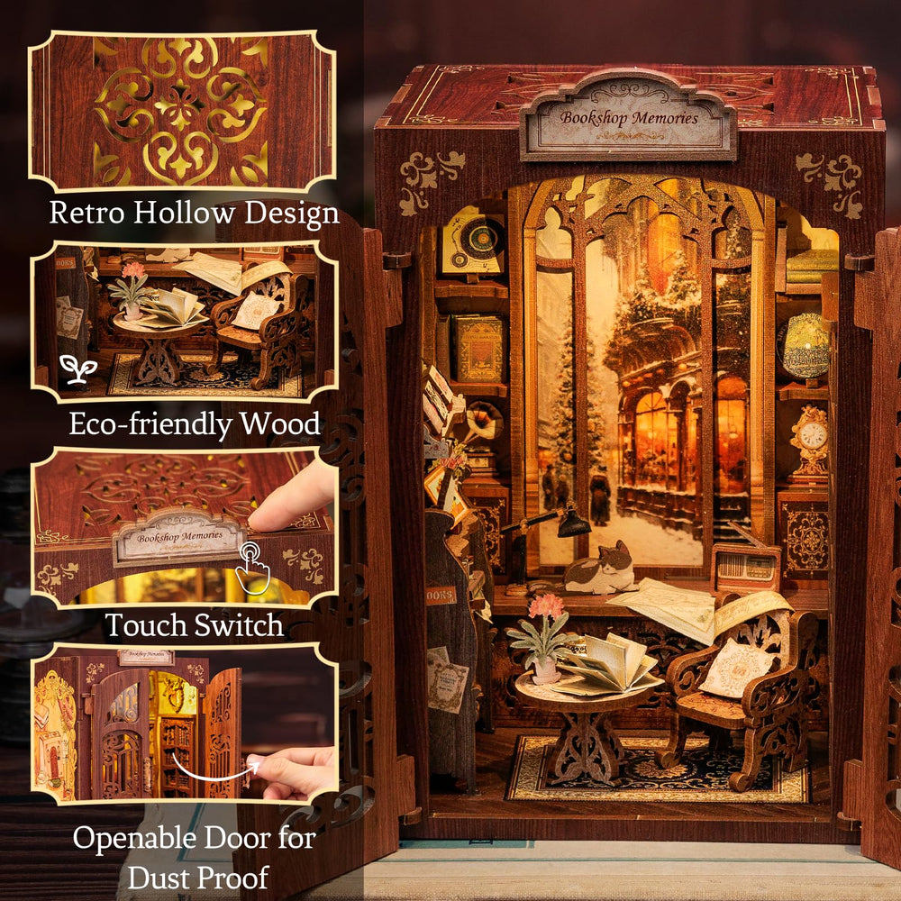 Cutefun Book Nook Kit instruction manual with easy step-by-step guidance.