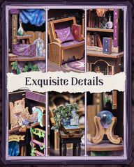 Cutefun Book Nook Kit LED light bulb and wiring included
