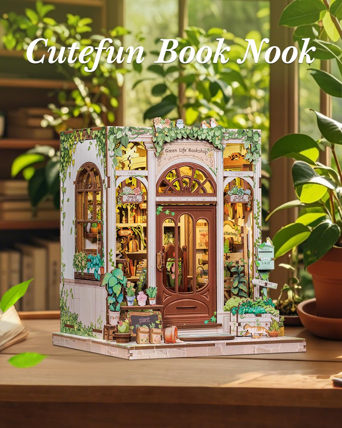 Cutefun Book Nook packaging presented as a thoughtful gift for readers