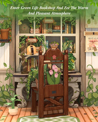 Cutefun Book Nook shelves with books create a tiny library feel