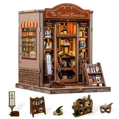 Cutefun Drama Bookshop Kit cover image showing the tiny theater library concept for creative hobby inspiration.
