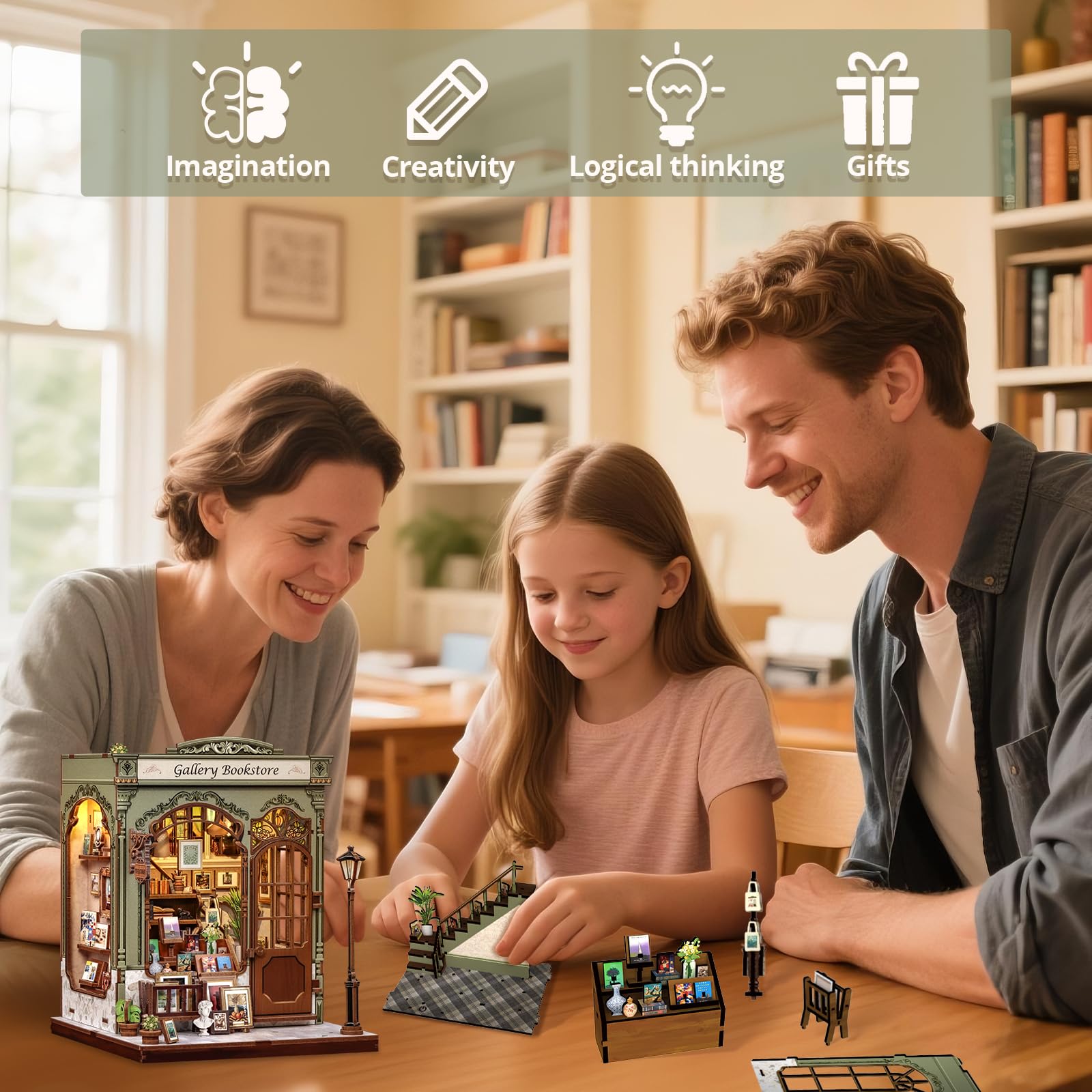 Cutefun Dust-proof sheet helps protect the finished piece and keeps the display pristine