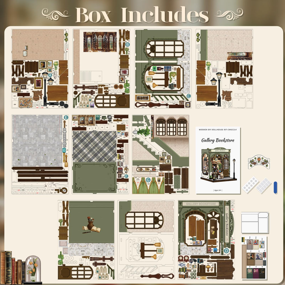 Cutefun Gift packaging makes this kit a thoughtful present for crafters and book lovers