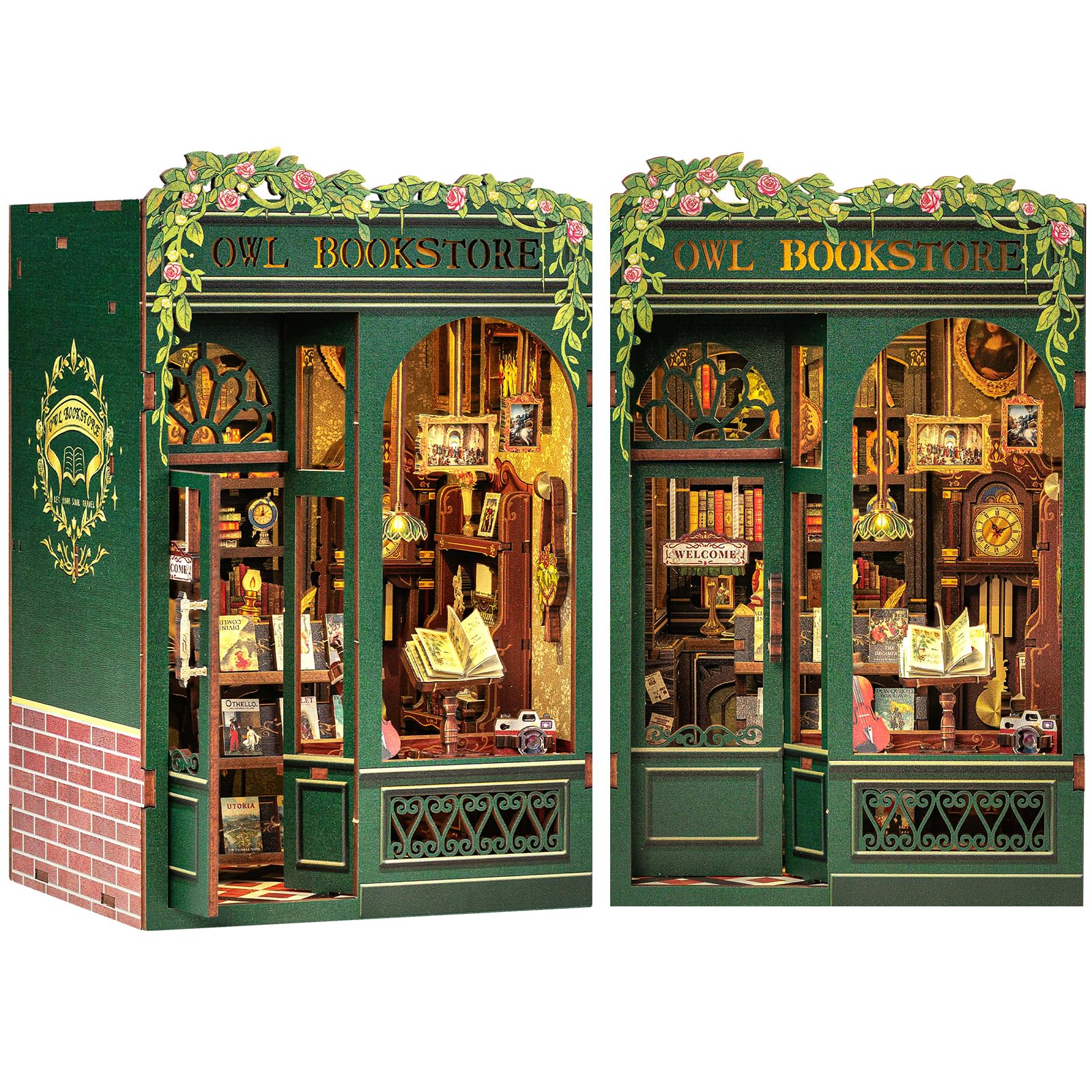 Cutefun Owl Bookstore Kit displayed on a shelf for elegant decor and storytelling vibe.
