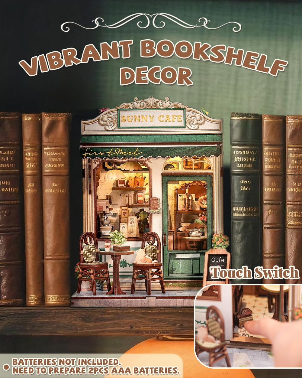 Cutefun Sunny Cafe creamy retro green tone creates a soothing vignette