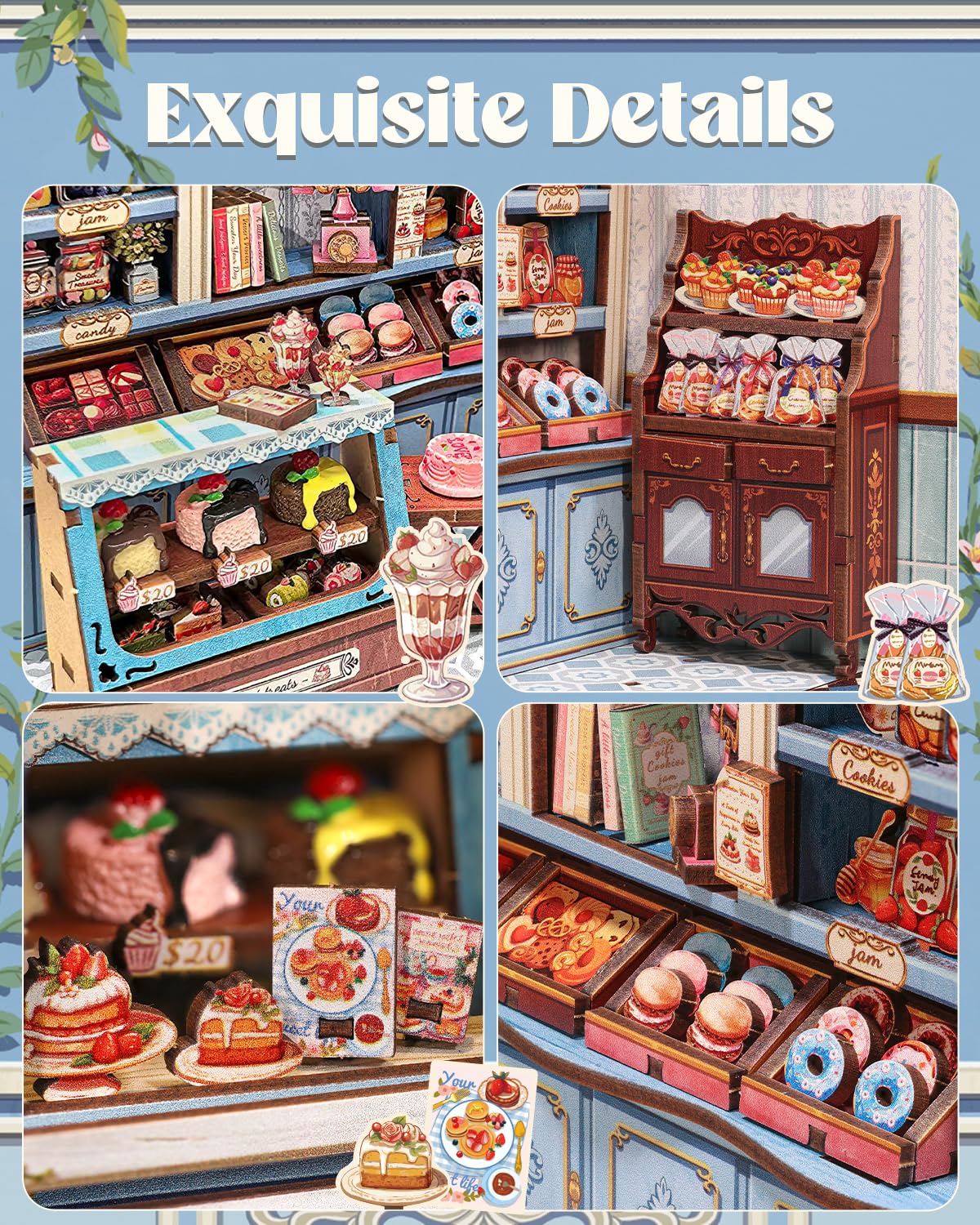 Cutefun Sweet Marie dust-proof sheet protects the mini workshop during display.