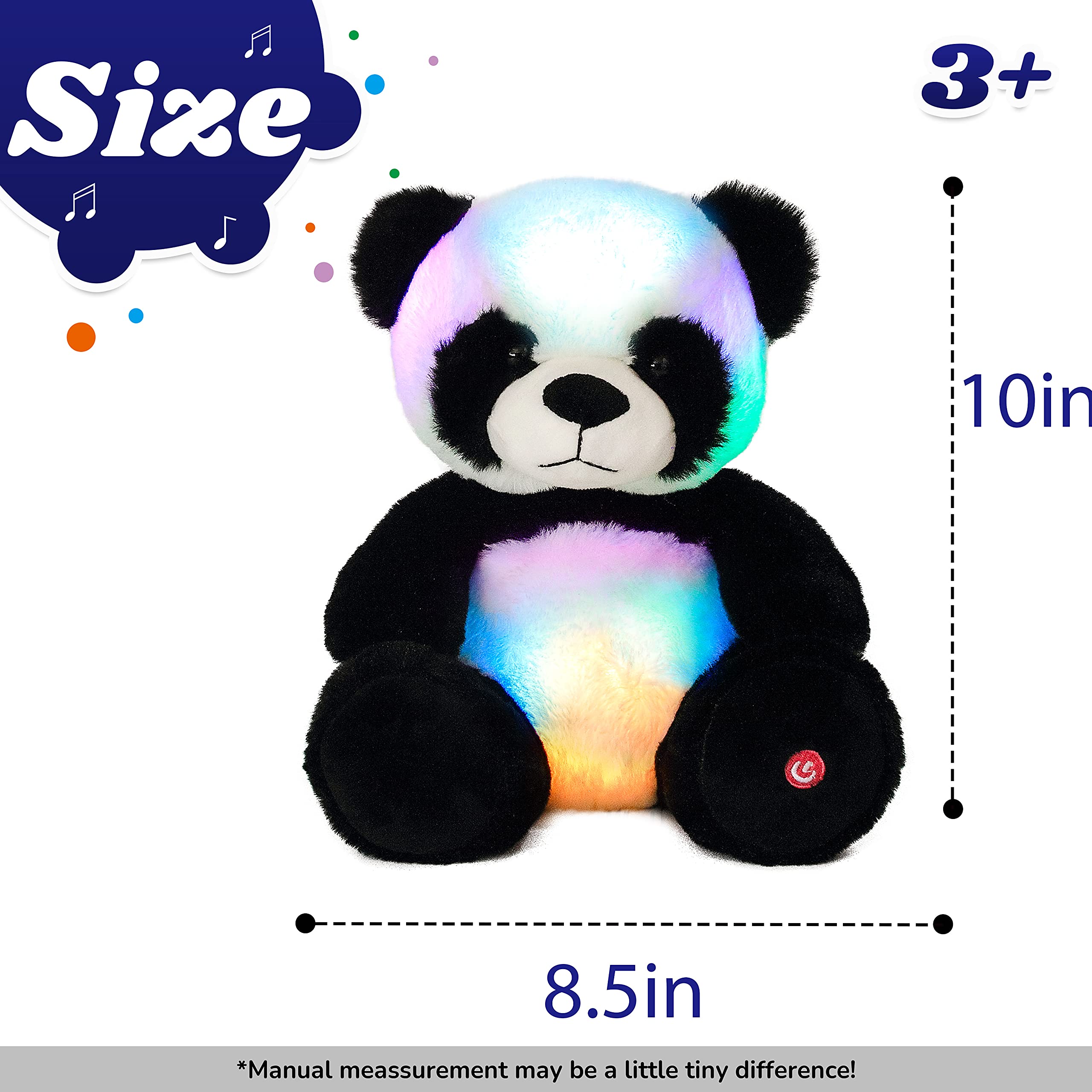 Cuteoy panda plays lullabies when paws are pressed for bedtime joy